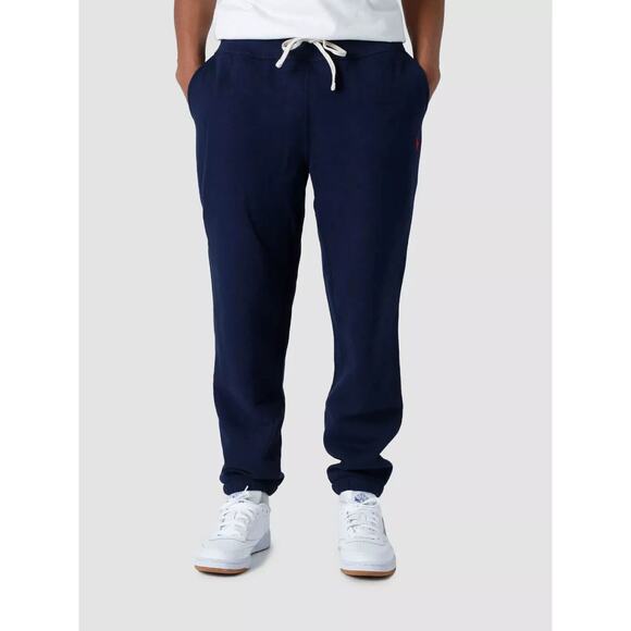 NWT Polo Ralph Lauren Men's Fleece Jogger Sweatpants NAVY BLUE - Picture 2 of 3